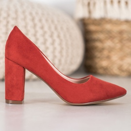 Ideal Shoes Sapatos de salto alto salmão multicolorido laranja 2