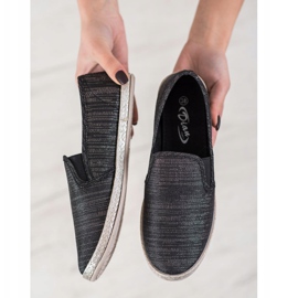 SHELOVET Slipons confortáveis preto 2