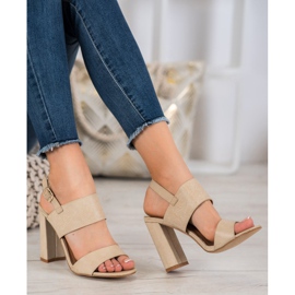 Small Swan Sandálias Com Estampa marrom 2