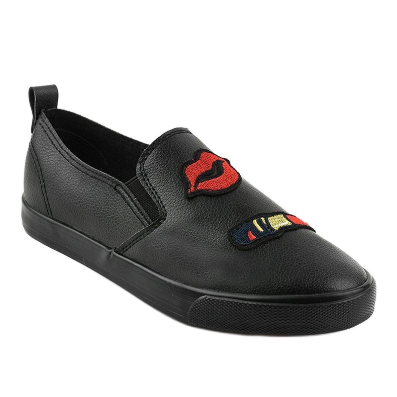 Tênis preto com estampas G1202A-3 1 Tênis preto com estampas G1202A-3 1