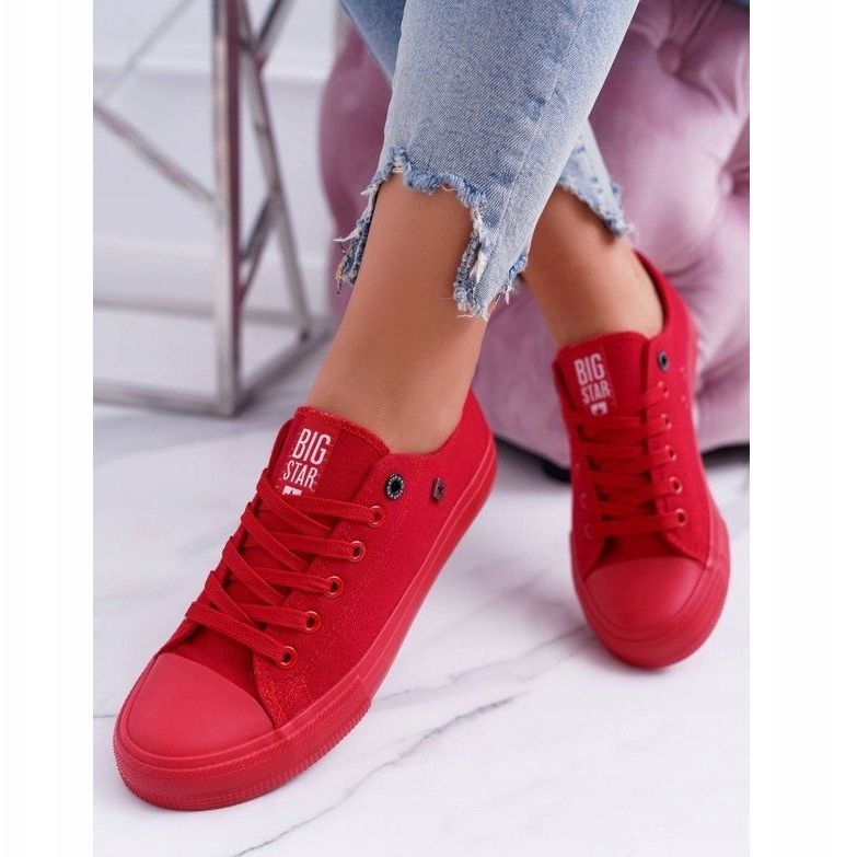 Tênis feminino vermelho Big Star AA274007 1
