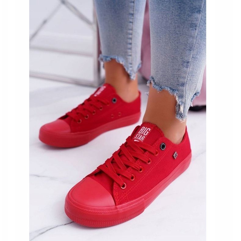 Tênis feminino vermelho Big Star AA274007 2