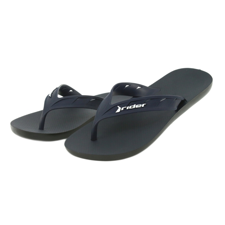 Rider Flip-flops masculinos-marinhos-brancos da marinha 11573 azul 3