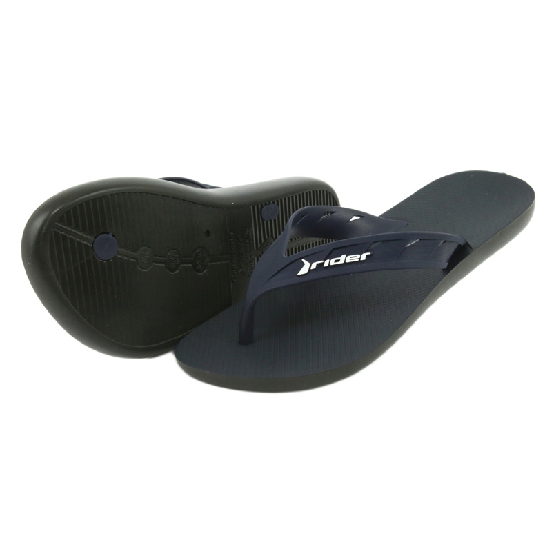 Rider Flip-flops masculinos-marinhos-brancos da marinha 11573 azul 4