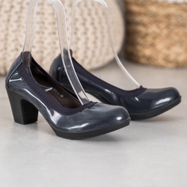 SHELOVET Bombas casuais confortáveis azul 2