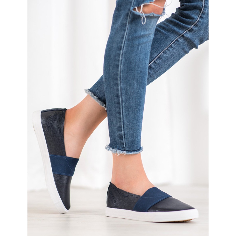 Bona Sapatilhas Deslizantes azul 1