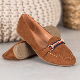 Fama Senhores de camurça com ornamento marrom 1