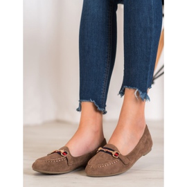 Fama Senhores de camurça com ornamento marrom 1