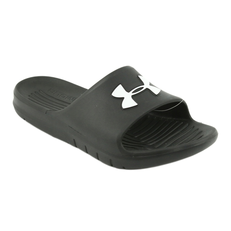 Slippers masculinos Under Armour Core PTH SL 3021286-001 para água preta de água preto 1