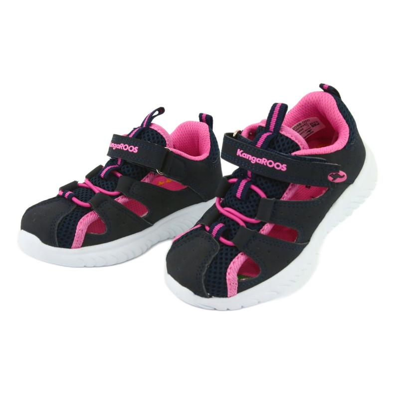 Sandálias de velcro KangaRoos 02058 dk marinho azul marinho rosa 3