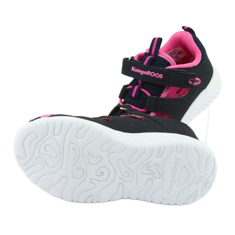 Sandálias de velcro KangaRoos 02058 dk marinho azul marinho rosa 5