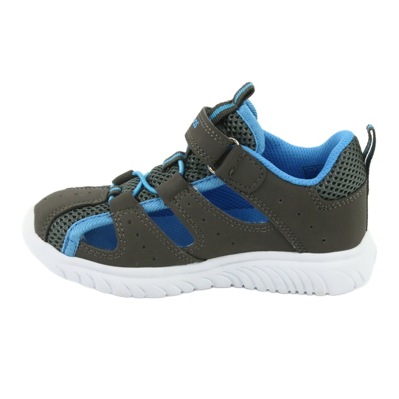 Sandálias com velcro de salto KangaRoos 02058 cinza azul 2