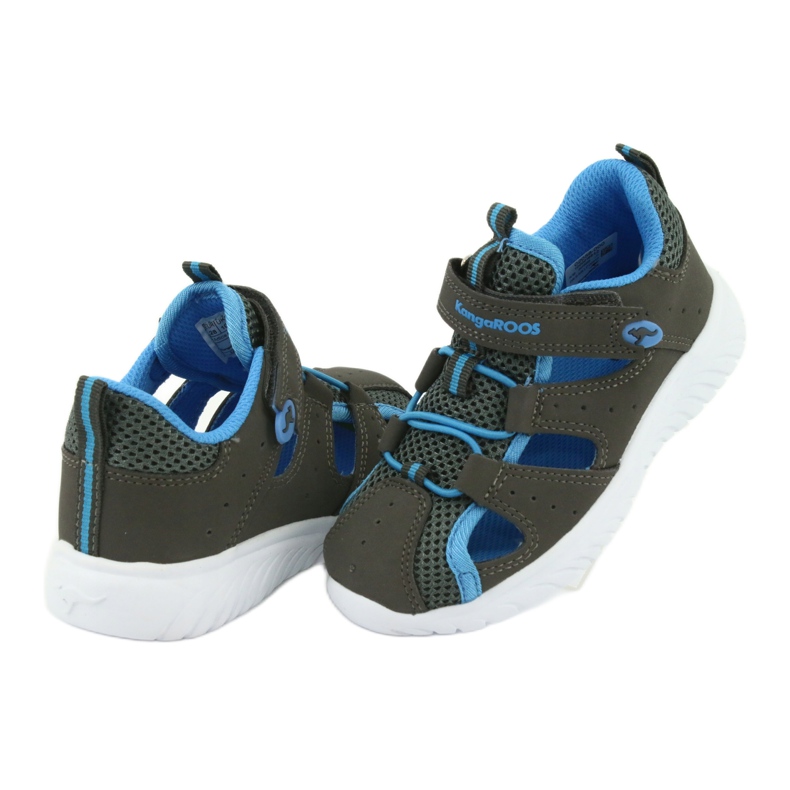 Sandálias com velcro de salto KangaRoos 02058 cinza azul 4