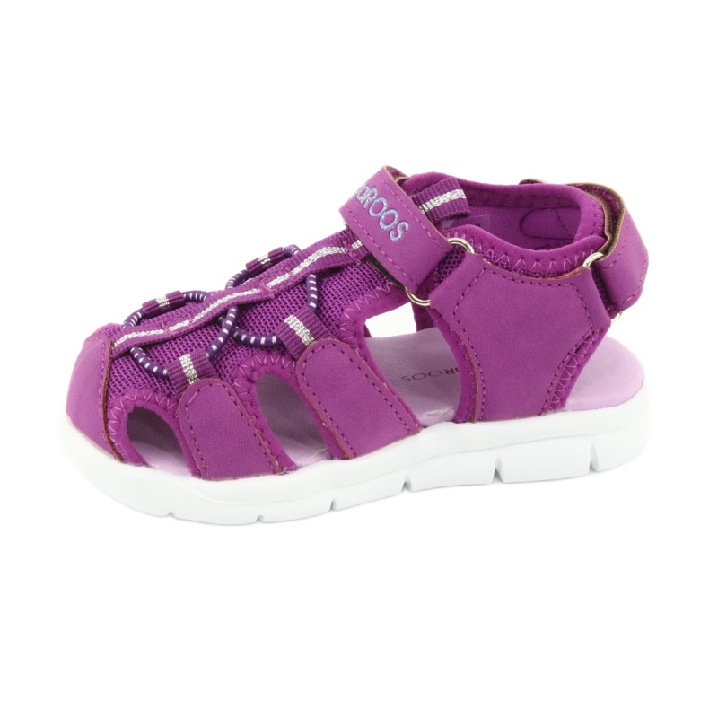 KangaRoos Sandálias para meninas com corações Cangurus 02035 tolet rosa cinza 2