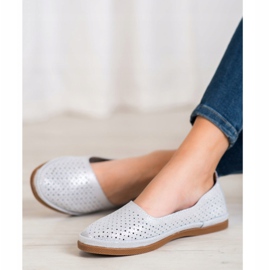 VINCEZA Brocade Slipons cinza 1