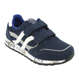Sapatos esportivos masculinos Grenade American Club ES02 branco azul marinho azul cinza 1