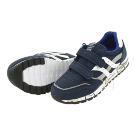 Sapatos esportivos masculinos Grenade American Club ES02 branco azul marinho azul cinza 5