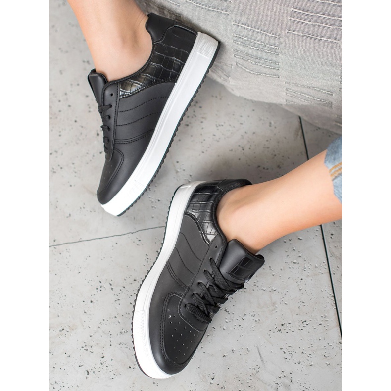 SHELOVET Sapatos elegantes na plataforma preto 2