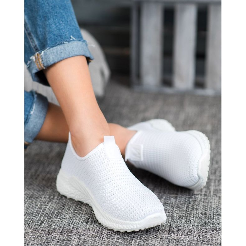 SHELOVET Slipons Openwork branco 1