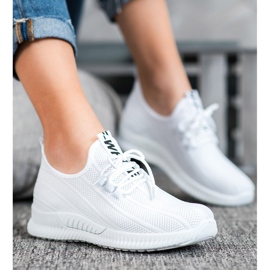 SHELOVET Sapatos Abertos Brancos 1