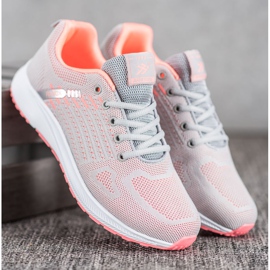 Ax Boxing Calçados esportivos confortáveis ​​a céu aberto laranja cinza 1