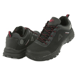 Calçados esportivos softshell impermeáveis ​​American Club HL02 preto vermelho cinza 4