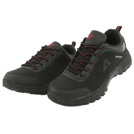 Calçados esportivos softshell impermeáveis ​​American Club HL02 preto vermelho cinza 3