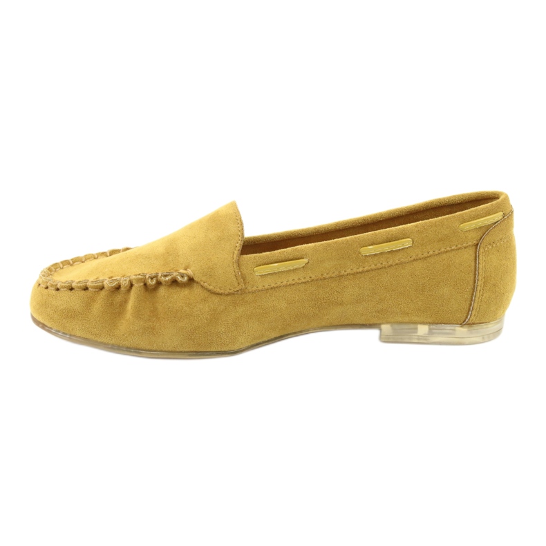 Mocassins femininos de camurça Sergio Leone 722 amarelo 2
