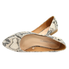 Bailarinas com padrão animal Sergio Leone BL611 marrom cinza 5