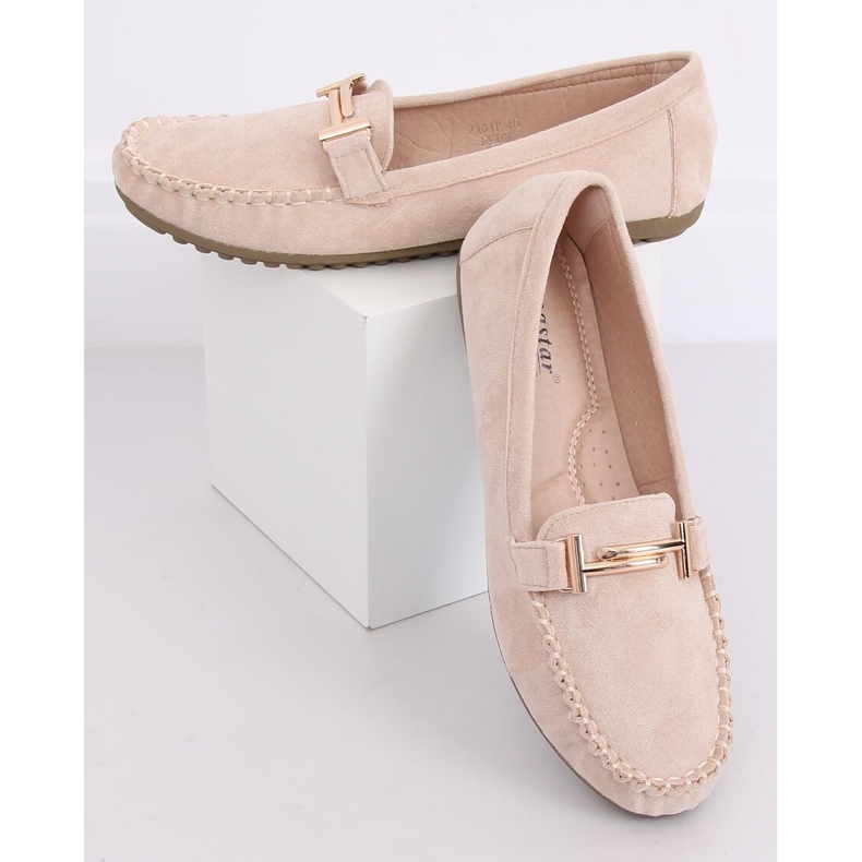 Mocassins bege feminino ZA01P bege 2