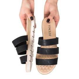 Chinelos VINCEZA pretos 1