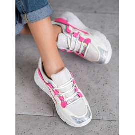 Seastar Tênis Com Brilho branco multicolorido 1
