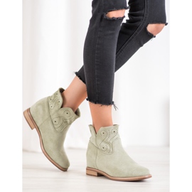 Seastar Botas com padrão perfurado verde 2