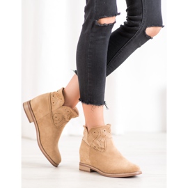 Seastar Botas com padrão perfurado marrom 1