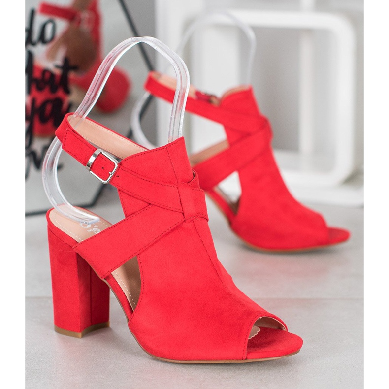 Seastar Sandálias elegantes em um bar vermelho 1