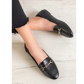 Clowse Calçado de couro ecológico elegante preto 2