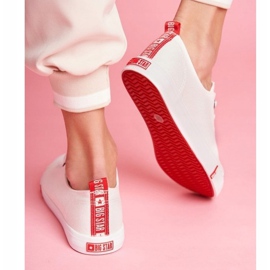 Sapatos femininos brancos tênis Big Star FF274087 2