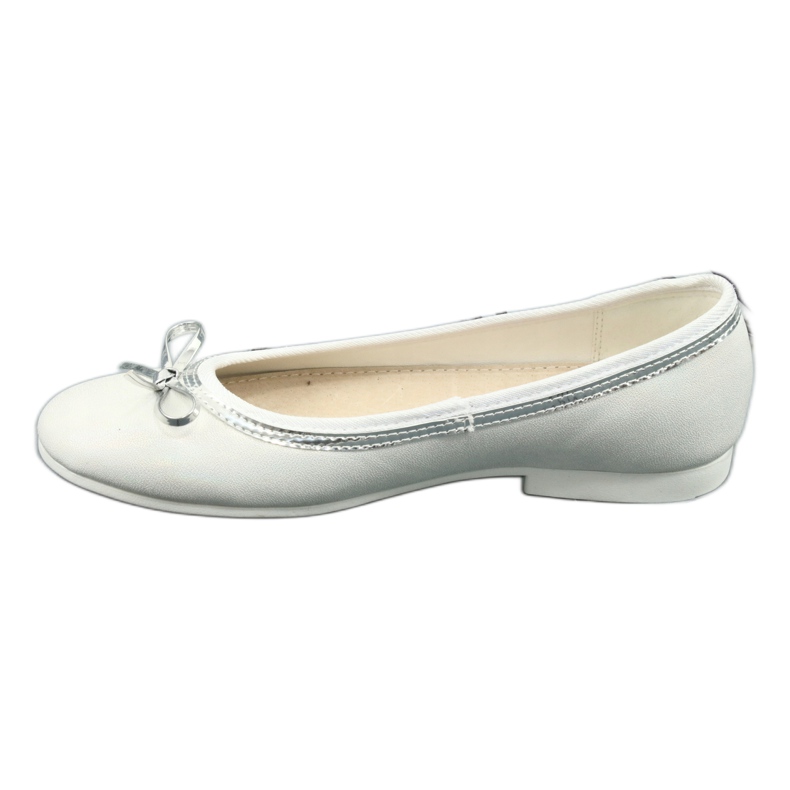 Bailarinas com um laço branco pérola American Club GC29 / 19 multicolorido 1 Bailarinas com um laço branco pérola American Club GC29 / 19 multicolorido 1