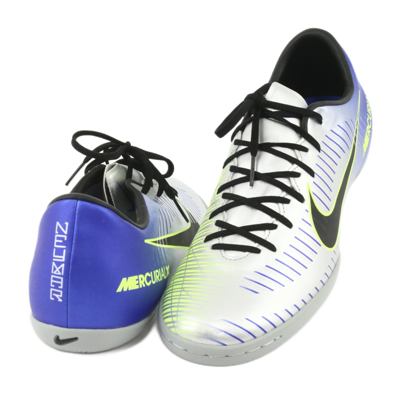 Sapatos de interior Nike MercurialX Victory Vi Neymar Ic M 921516-407 prata 5