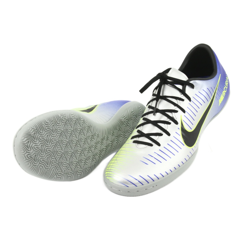 Sapatos de interior Nike MercurialX Victory Vi Neymar Ic M 921516-407 prata 4