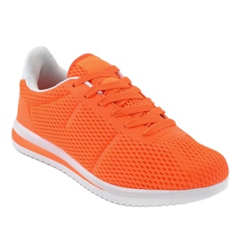 Sapatos esportivos femininos laranja fluo FXZ32-4 1