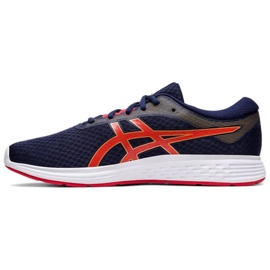 Calçados masculinos Asics Patriot 11 M 1011A568-402 vermelho azul marinho 1