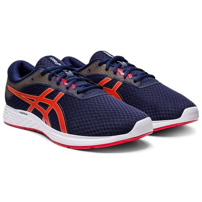 Calçados masculinos Asics Patriot 11 M 1011A568-402 vermelho azul marinho 2