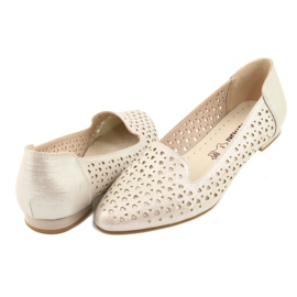 M.Daszyński Lords golden ballerinas Daszyński SA151 marrom cinza 4