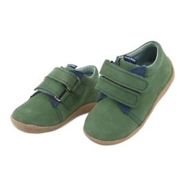 Sapatos infantis de couro para velcro verde 305 Mazurek 3