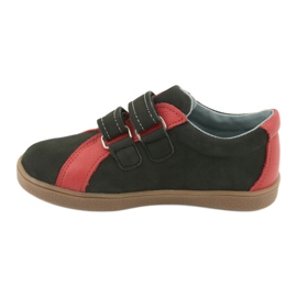 Mazurek 1235 Sapatos para meninos com velcro preto/vermelho 2 Mazurek 1235 Sapatos para meninos com velcro preto/vermelho 2