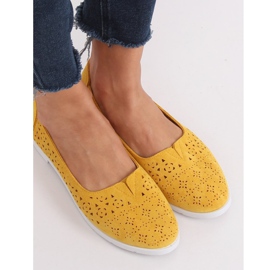 Honey openwork ballerinas ZA02P Yellow amarelo 1 Honey openwork ballerinas ZA02P Yellow amarelo 1