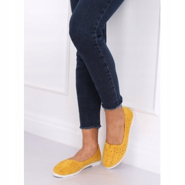 Honey openwork ballerinas ZA02P Yellow amarelo 2