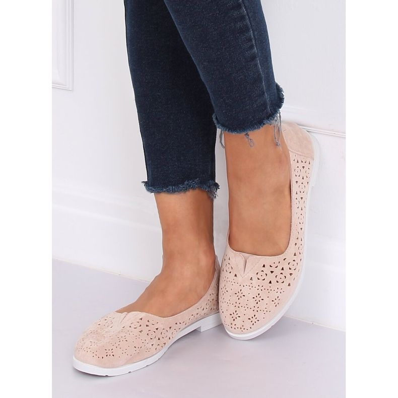 Bailarinas aberturas bege ZA02P Beige 2