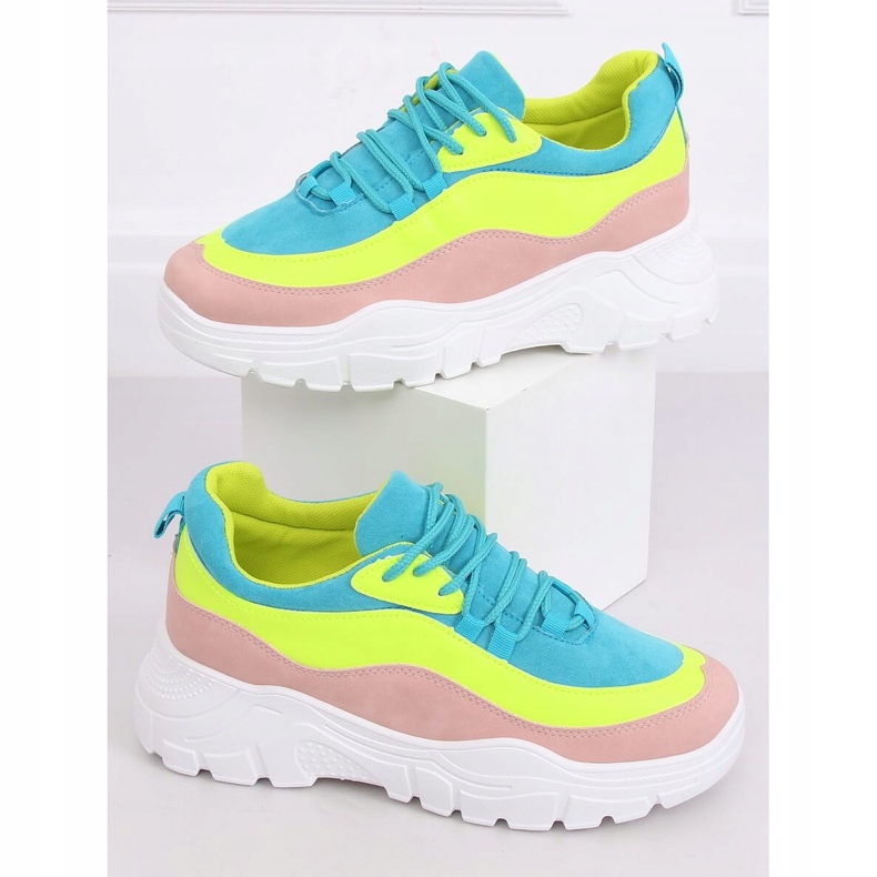 Sapatos esportivos multicoloridos 902-3 rosa 1